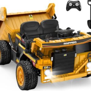 ANPABO 24V 2-Seater Kids Ride-On Dump Truck with Remote