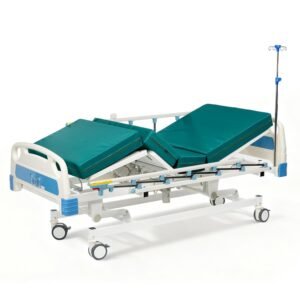 Real Relax Full Electric Hospital Bed with Mattress & IV Pole