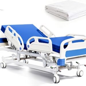 5-Function Full Electric Hospital Bed with 4.7" Foam Mattress