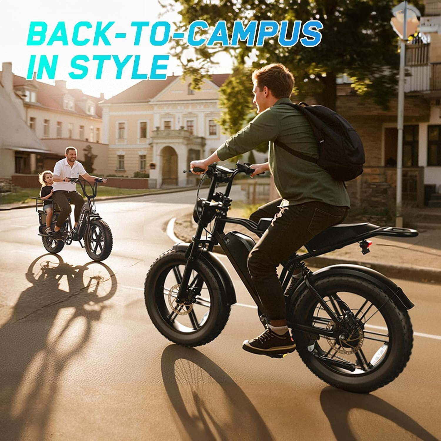 TST Electric Bike for Adults, 1500W Peak Motor 60 Miles Fat Tire Ebike with 48V 15Ah Removable Battery 20" Fat Tire Electric Bike, Full Suspension and 7-Speed - Image 6