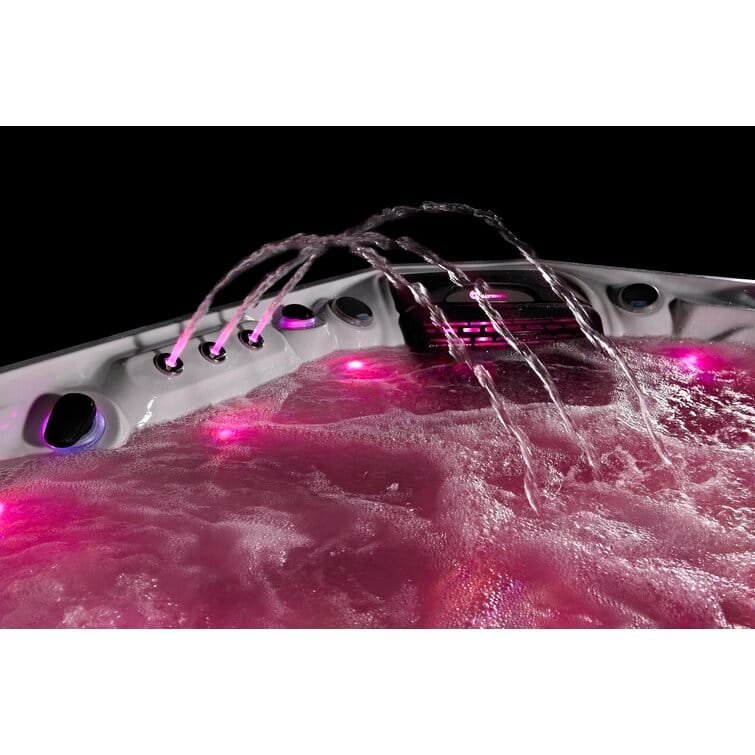 76-Jet Acrylic Square Hot Tub – Luxury Outdoor Spa with Built-In Ozonator - Image 12