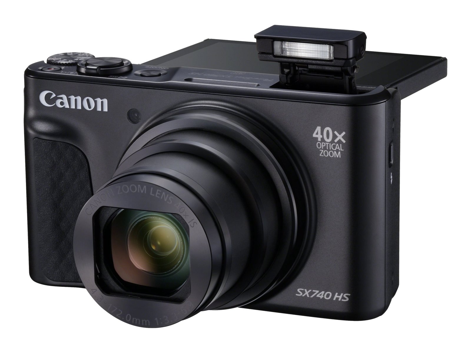Canon PowerShot SX740 HS Digital Camera, 20.3 Megapixel CMOS Sensor, 40x Optical Zoom, 4K Video, Compact, Black - Image 7