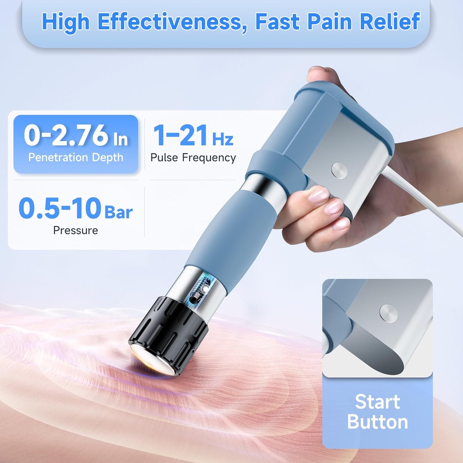 ESWT02 Shockwave Therapy Machine for Home & Clinical Use - Image 2
