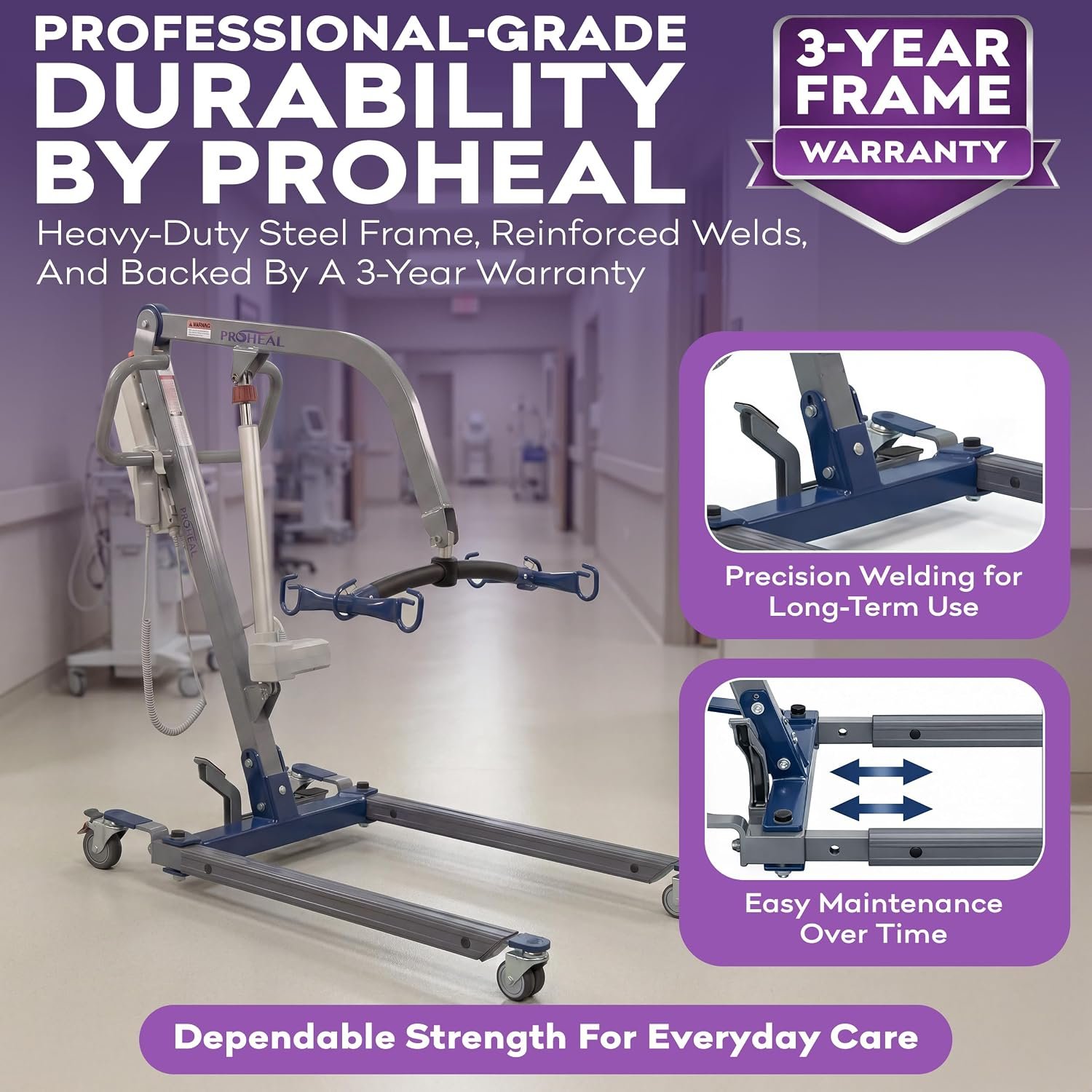 ProHeal Electric Full Body Patient Lift, 500 lbs - Image 5