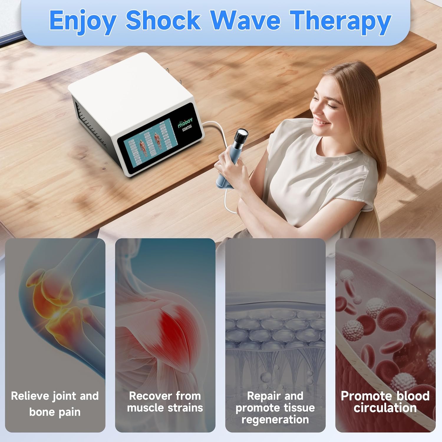 ESWT02 Shockwave Therapy Machine for Home & Clinical Use - Image 9