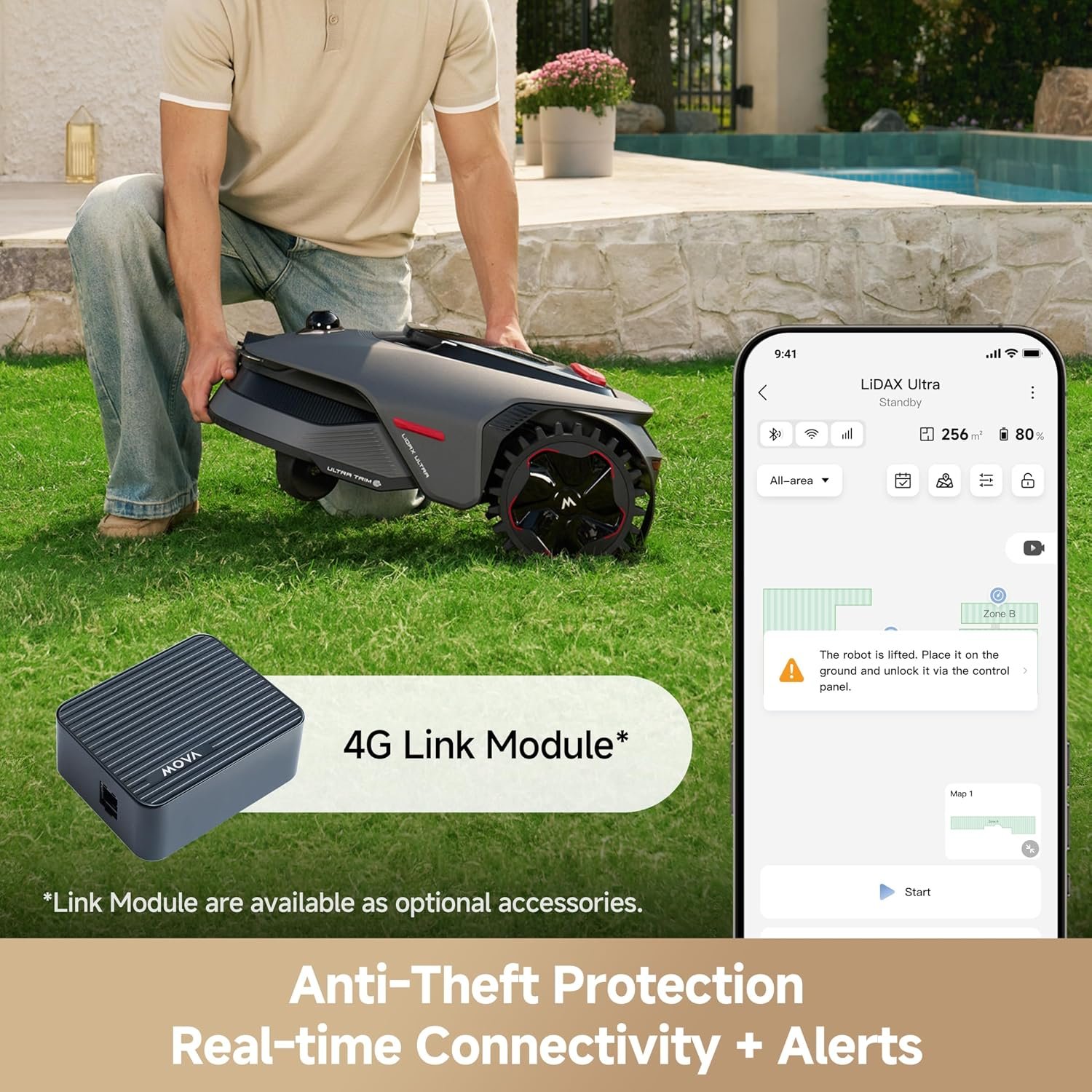 MOVA LiDAX Ultra 1000 Wire-Free Robot Lawn Mower - Image 11