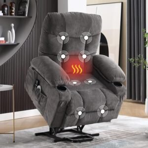 MAHOMICO Power Lift Recliner Chair with Massage & Heat