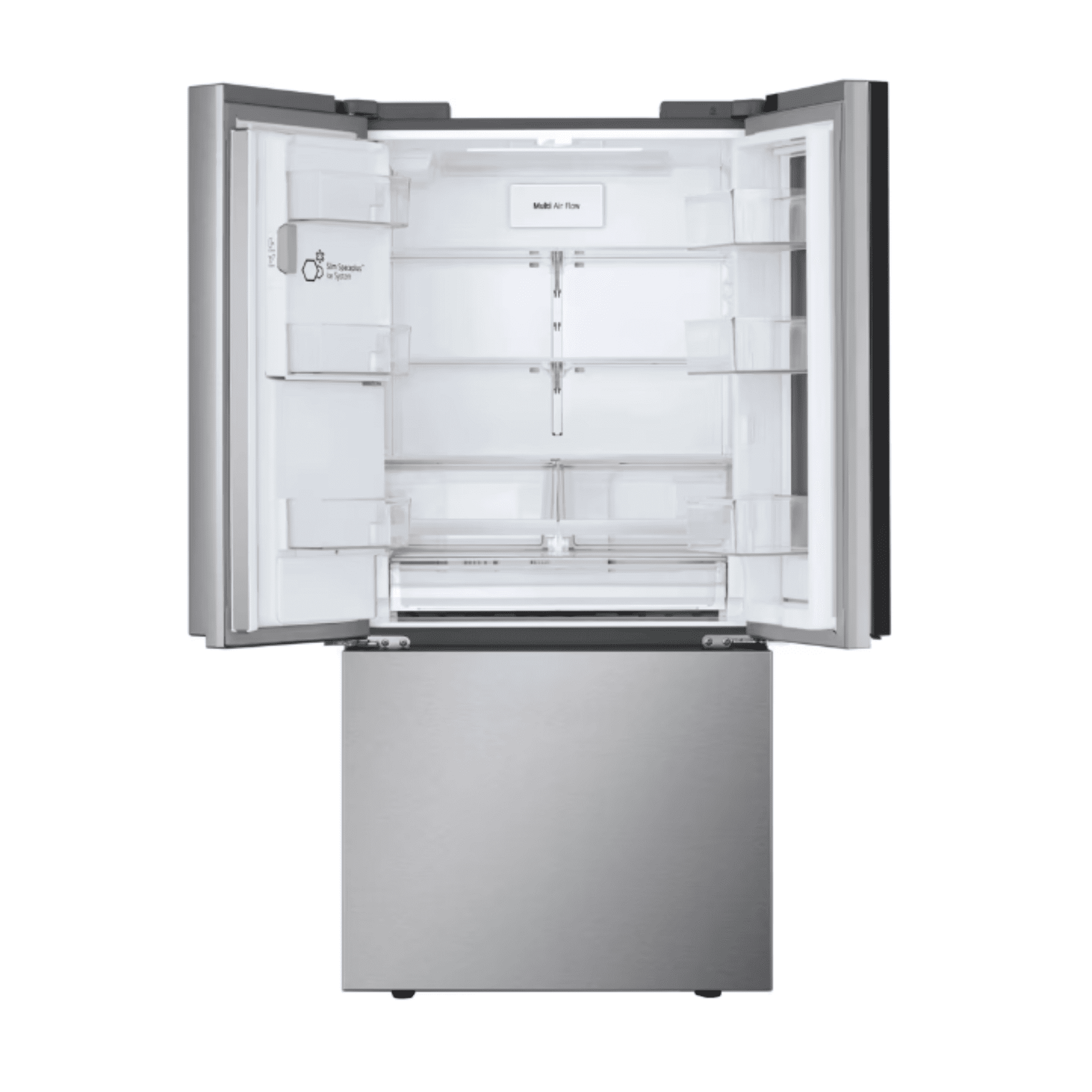 LG 33 Inch Freestanding French Door Smart Refrigerator with 25 Cu. Ft. Capacity in Stainless Steel LF25S6560S - Image 4