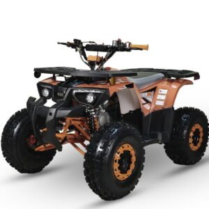 HHH Brand New 125cc ATV with Automatic Transmission w/Reverse, LED Headlights, Electric Start, Big 19"/18" Tires-Orange