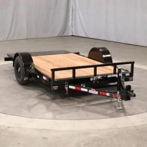 6×10 Heavy-Duty Single-Axle Utility Trailer – Wood Floor & LED Lights