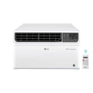 LG 8,500 BTU High Efficiency Dual Inverter Window Air Conditioner with Wi-Fi and LCD Remote, 115V, LW8024IVSM