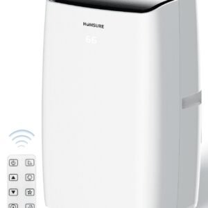 Portable Air Conditioner 14000 BTU, Suitable for 420 sq ft of Rooms, Floor Standing Air Conditioning AC Unit with Remote Control and Installation Kit, 5-In-1 Function