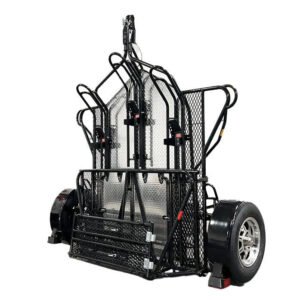 Heavy-Duty 3-Rail Motorcycle Trailer – Secure Bike Transport Hauler