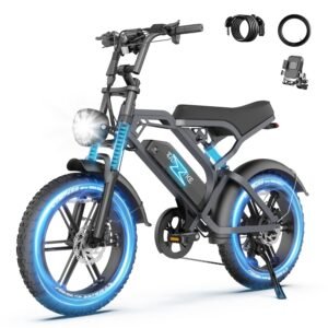 Tamobyke S20 1500W Electric Bike for Adults,48V 15.6AH 30MPH Ebike,20" Fat Tire E-Mountain Bike with Full Suspension,UL2849