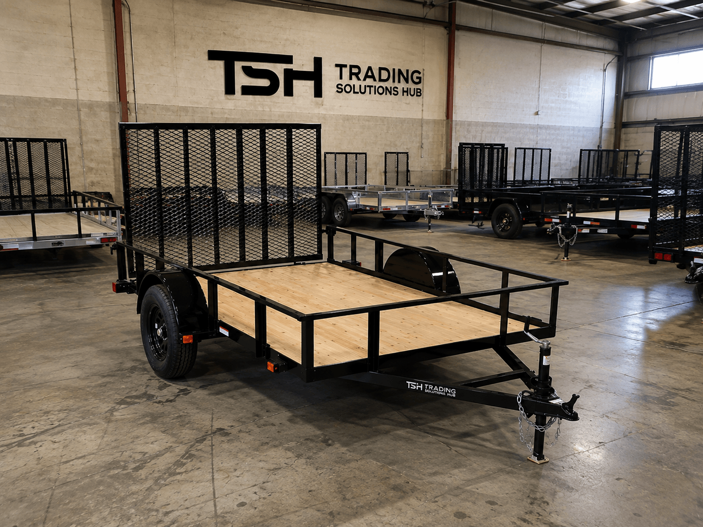 6×10 Utility Trailer with Wood Floor, LED Lights & Single Axle - Image 2