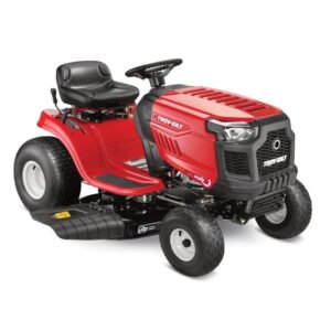 Troy-Bilt Pony 42-Inch Riding Lawn Mower – 547cc Gas Engine, 7-Speed Shift-On-The-Go Transmission