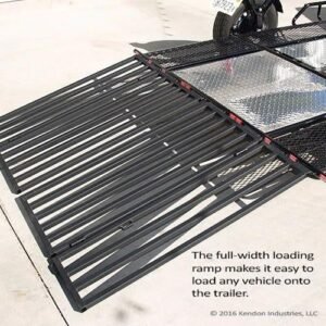 Stand-Up Single Rail Motorcycle Trailer – Ride-Up Motorcycle Hauler