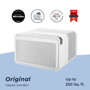 Windmill 6,000 BTU Window Air Conditioner - Quiet & Smart, Cools up to 250 Sq. Ft. - #1 Easy Install No Assembly, App/Wi-Fi, Voice-Enabled, Remote Control, 2X Insulation, White