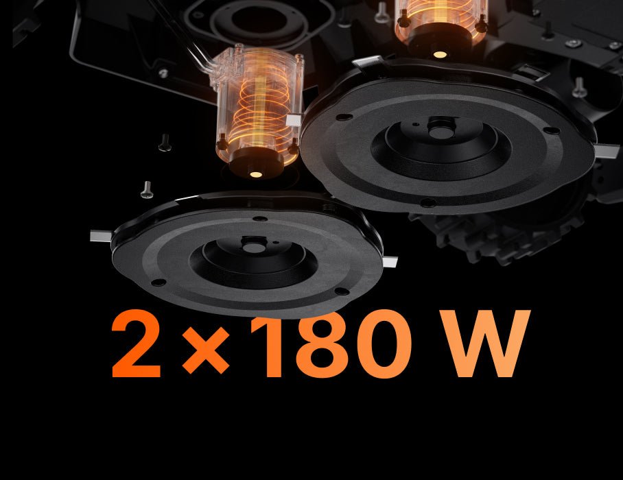 Segway Navimow i105E robot lawn mower with two powerful motors.