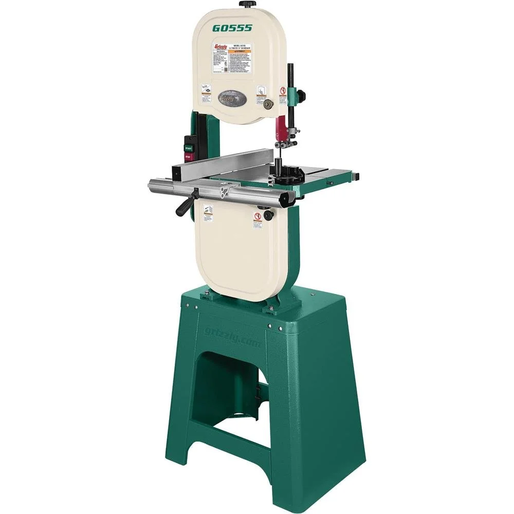 Grizzly G0555 14-Inch 1 HP Bandsaw – Heavy-Duty Woodworking Cutting Machine