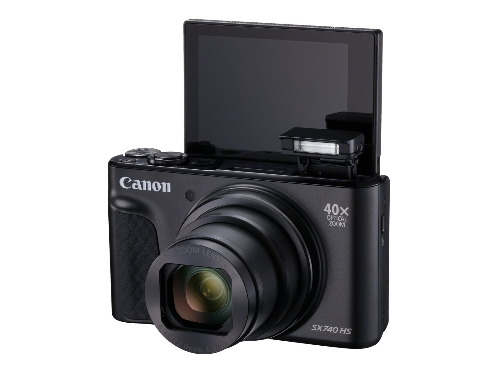 Canon PowerShot SX740 HS Digital Camera, 20.3 Megapixel CMOS Sensor, 40x Optical Zoom, 4K Video, Compact, Black - Image 3
