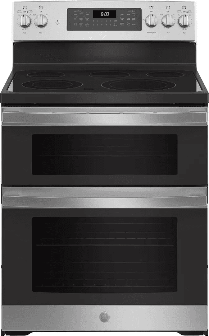 Whirlpool 6.7 Cu. Ft. Electric Double Oven Range – True Convection, Stainless Steel