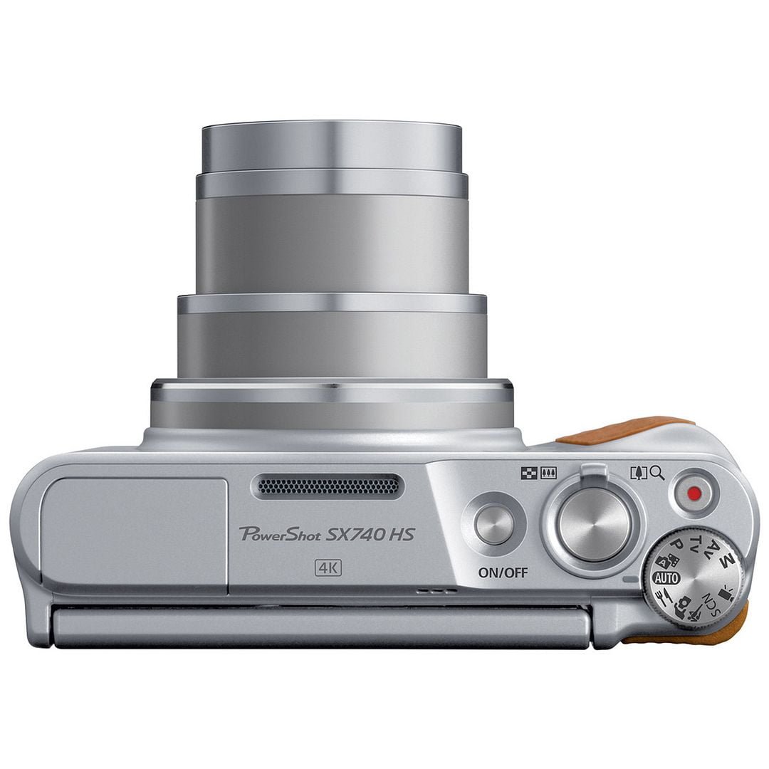 Canon PowerShot SX740 HS Digital Camera (Silver) with SanDisk 64GB Memory Card + Cleaning Pen + SV Premium Accessory Bundle (International Version) - Image 3
