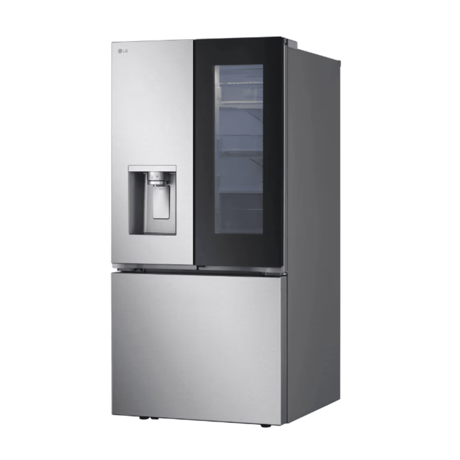 LG 33 Inch Freestanding French Door Smart Refrigerator with 25 Cu. Ft. Capacity in Stainless Steel LF25S6560S - Image 5