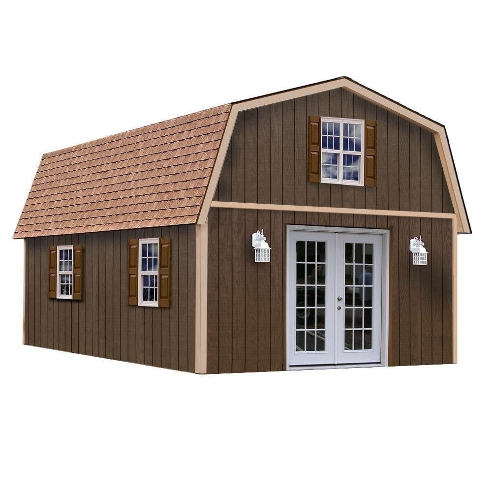 Best Barns Richmond 16×32 ft. Wood Storage Building – Large Outdoor Shed Kit Richmond1632