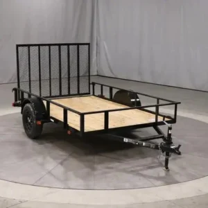 6×10 Single Axle Utility Trailer – Heavy-Duty Wood Floor, LED Lights & Rear Gate