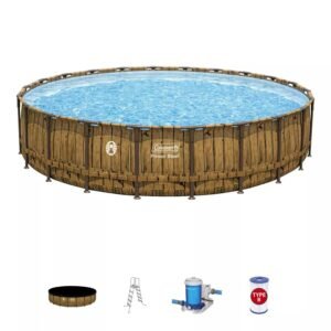 Power Steel 22’ x 52” Above Ground Pool by Coleman