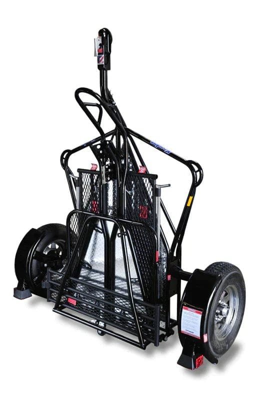 Single Stand-Up Motorcycle Trailer – Compact Folding Motorcycle Transport Trailer | TSH - Image 2