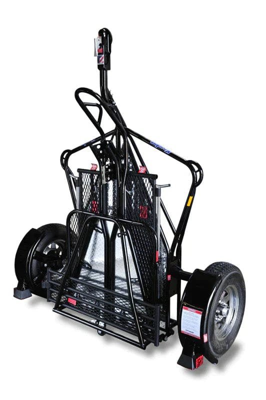 Stand-Up Single Motorcycle Trailer – 1-Bike Motorcycle Tow Hauler - Image 2