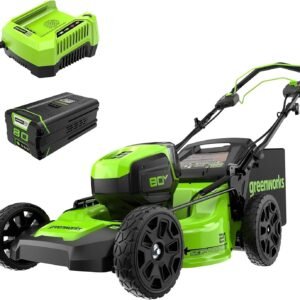 Greenworks 80V 21-Inch Self-Propelled Cordless Electric Lawn Mower