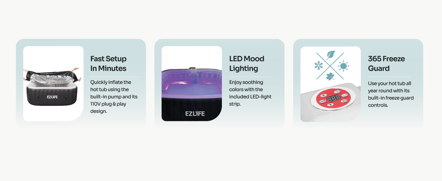 EZLIFE_6-Person_Square_Inflatable_Hot_Tubs_Features
