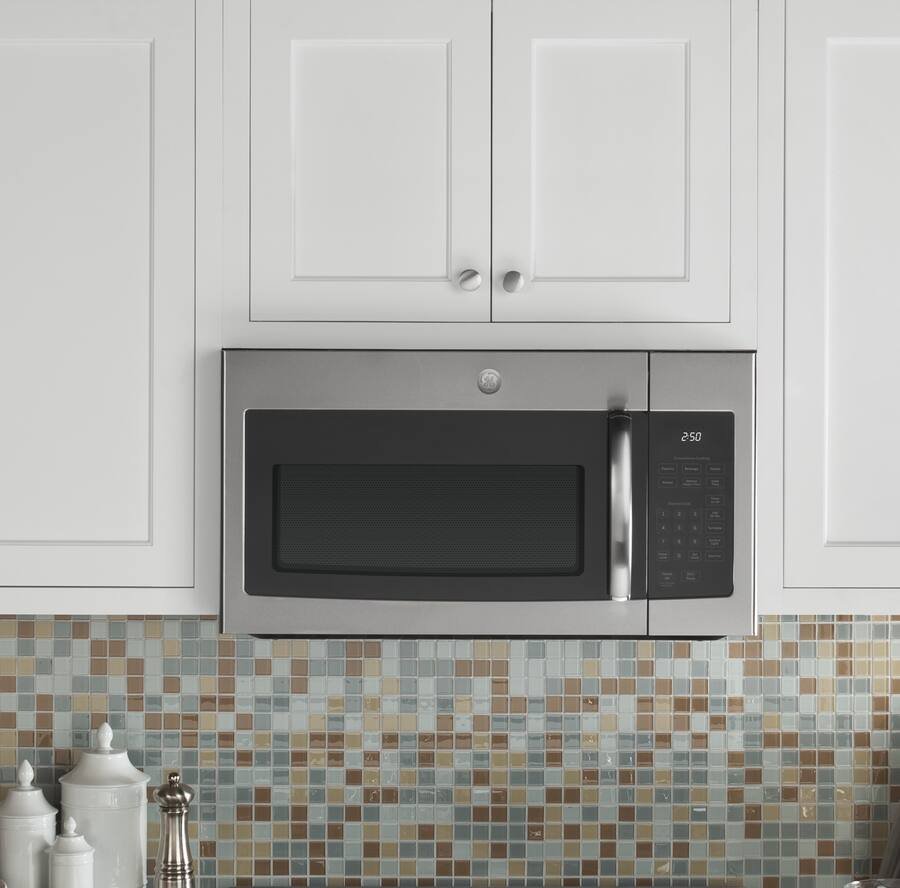 GE - 1.6 Cu. Ft. Over-the-Range Microwave with Convenience Cooking Controls - Stainless Steel