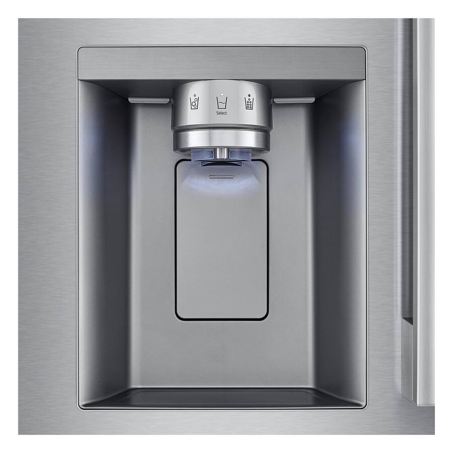 LG - 33-in Wide Standard-Depth MAX 24.5 Cu. Ft. Smart French Door Refrigerator with Dual Ice - Stainless Steel