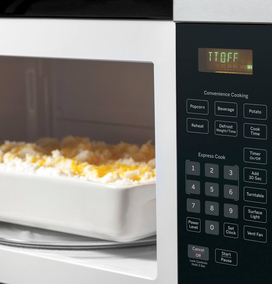 GE - 1.6 Cu. Ft. Over-the-Range Microwave with Convenience Cooking Controls - Stainless Steel
