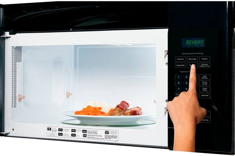 GE - 1.6 Cu. Ft. Over-the-Range Microwave with Convenience Cooking Controls - Stainless Steel