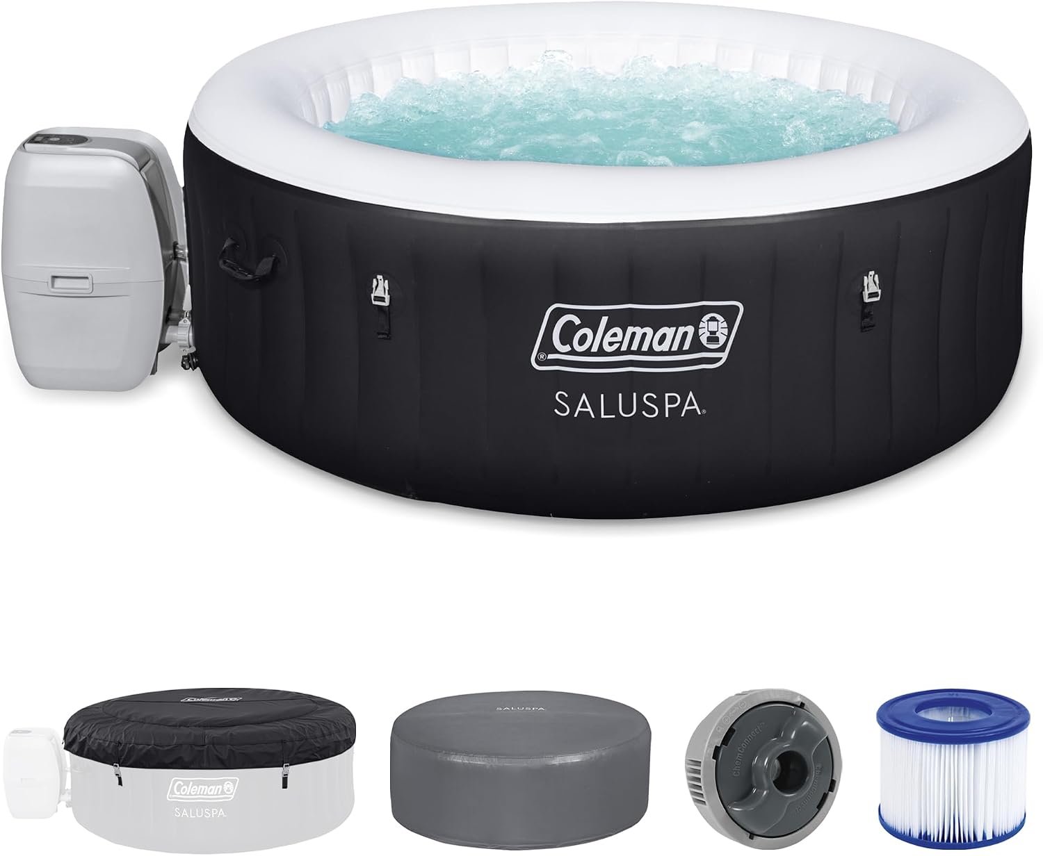 Coleman SaluSpa Miami Energy-Efficient AirJet 2-4 Person Inflatable Hot Tub - Image 8