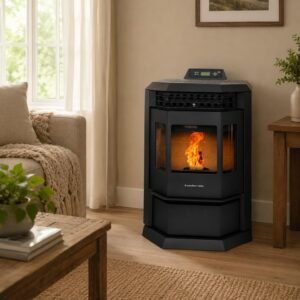 ComfortBilt HP22 Pellet Stove, 2,800 sq. ft., 55 lb. Hopper, Black