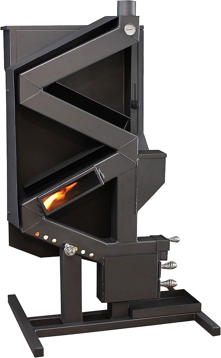 US Stove Wiseway GW1949 40,000 BTU Non-Electric Gravity-Fed Pellet Stove – 2,000 Sq. Ft., 60-Lb Hopper - Image 3