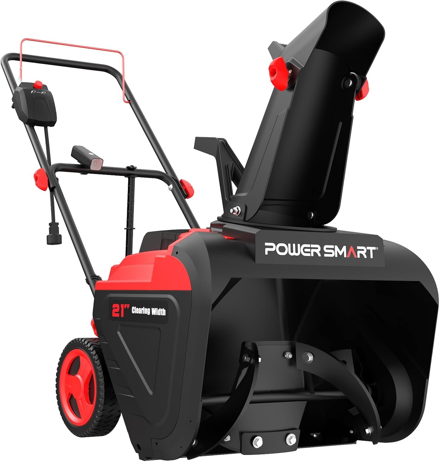 PowerSmart 21 Inch Corded Electric Snow Blower, 15 Amp, with LED Light