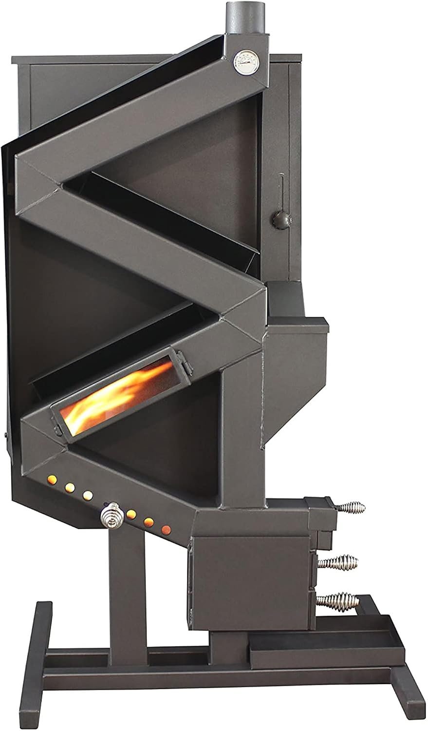 US Stove Wiseway GW1949 40,000 BTU Non-Electric Gravity-Fed Pellet Stove – 2,000 Sq. Ft., 60-Lb Hopper