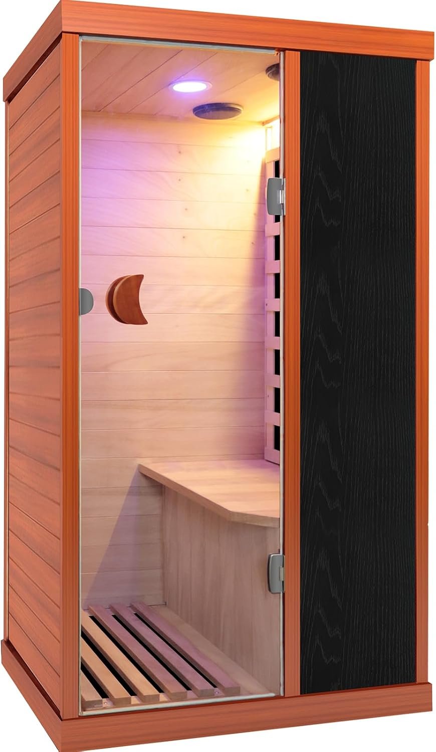OUTEXER Far Infrared Sauna Home Sauna Spa Room Low-EMF Wood 1200W 120V - Image 30