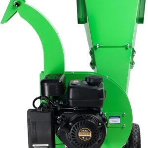 S3 Wood Chipper Shredder, 7HP 212cc Gas Powered Heavy Duty, 3" Max Wood Diameter Capacity, 15: 1 Reduction Ratio, Easy Assembly, 1-Year Warranty After Product Registration