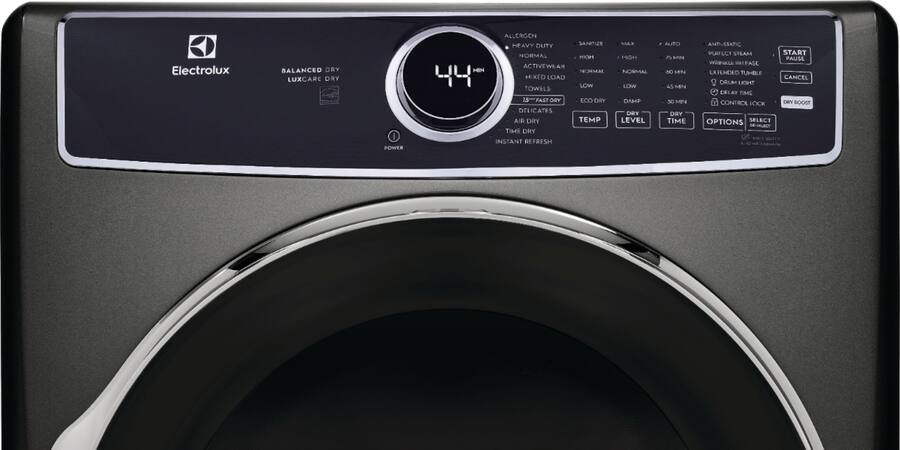 Electrolux - 8.0 Cu. Ft. Stackable Electric Dryer with Steam and Balanced Dry - Titanium