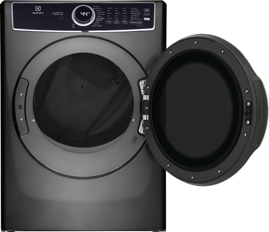 Electrolux - 8.0 Cu. Ft. Stackable Electric Dryer with Steam and Balanced Dry - Titanium