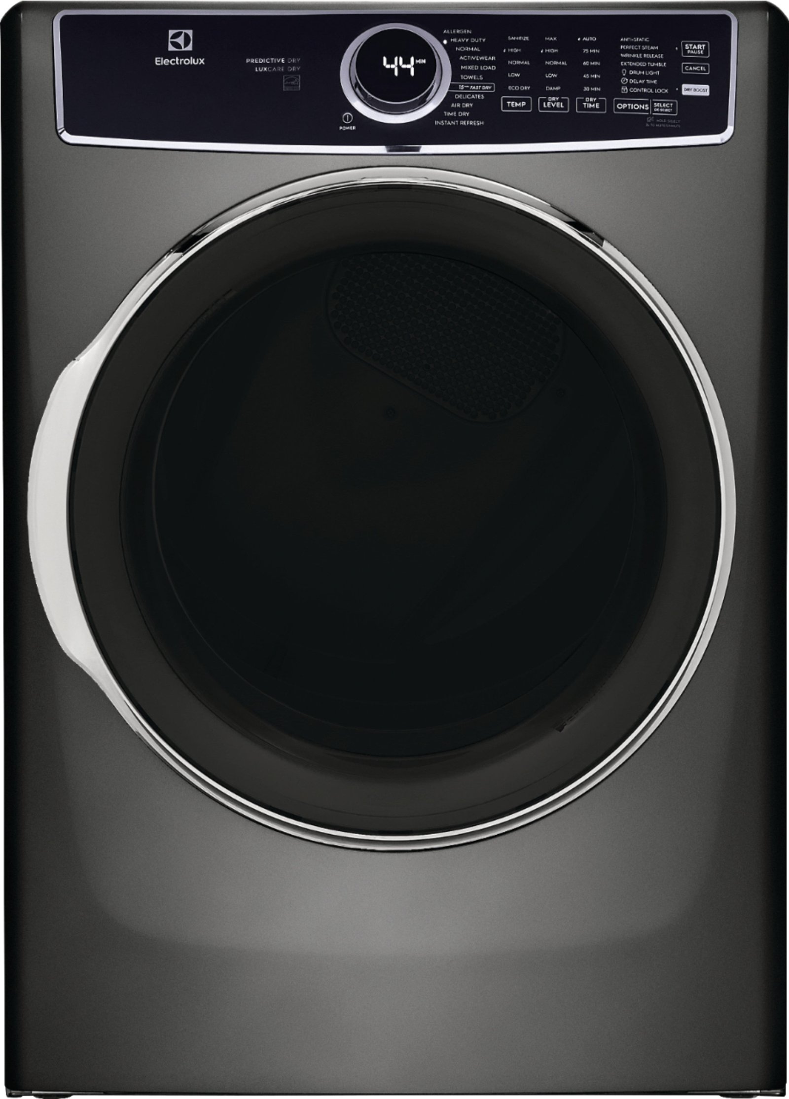 Electrolux - 4.5 Cu.Ft. Stackable Front Load Washer with Steam and SmartBoost Wash System - Titanium