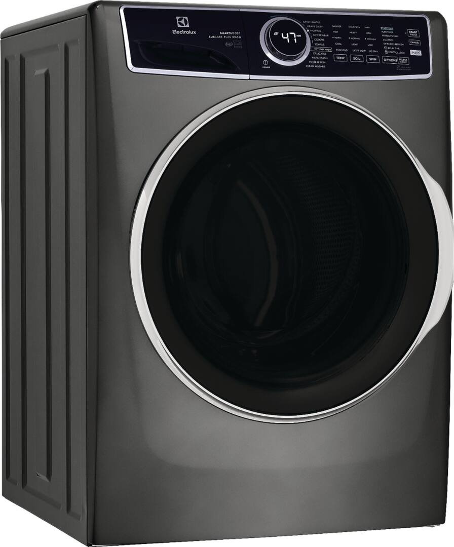 Electrolux - 4.5 Cu.Ft. Stackable Front Load Washer with Steam and SmartBoost Wash System - Titanium